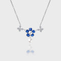 Enamel Pearl Flower Necklace