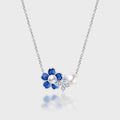 Enamel Pearl Flower Necklace